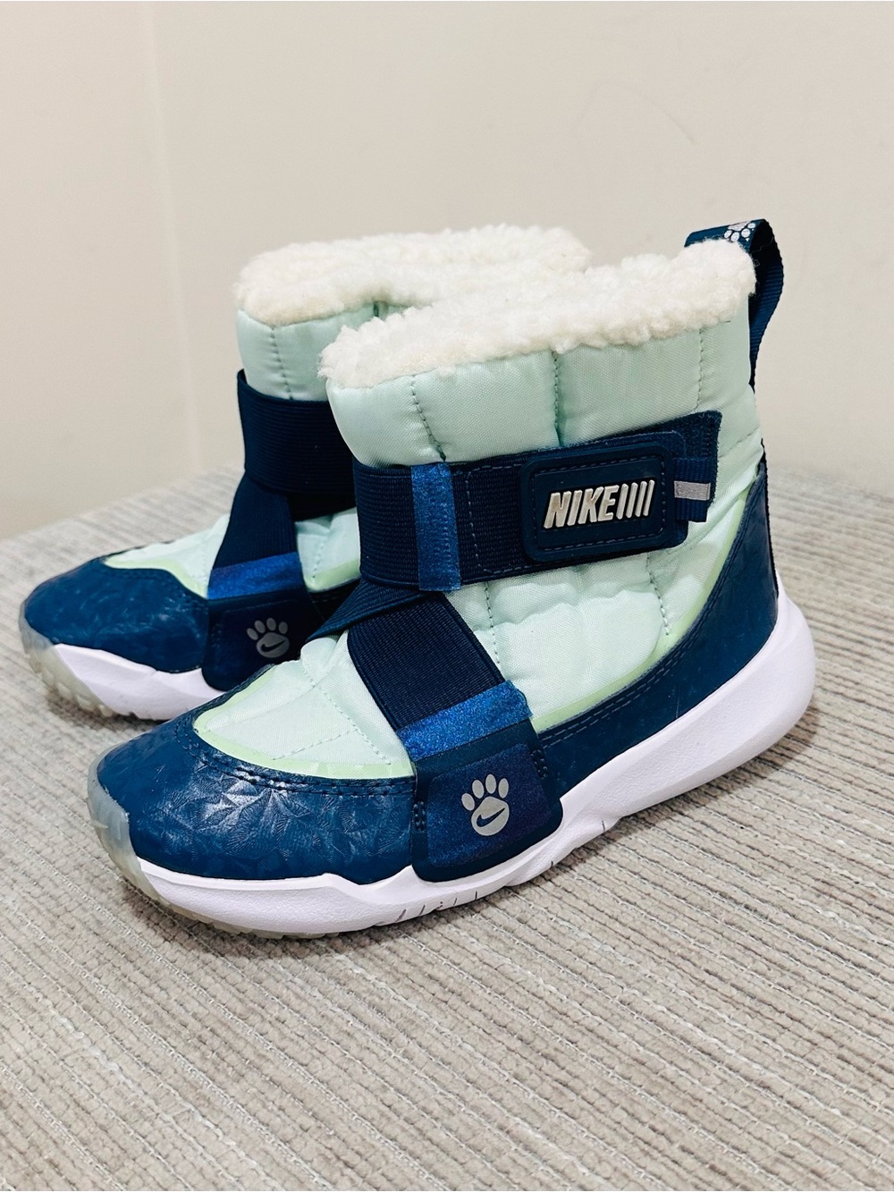 Nike Flex Advance SE Winter Boots Pawprints DQ7108-400 Size US 11.5C EUR 28.5